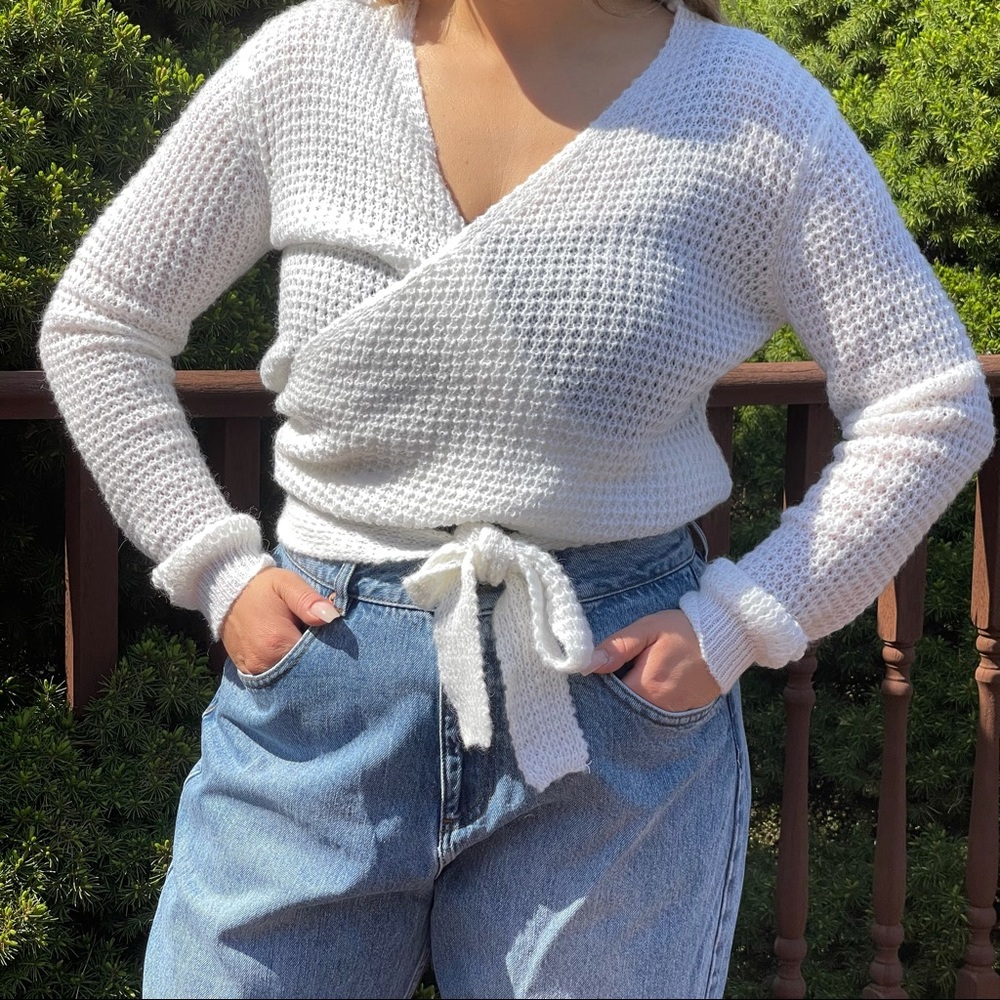 Knit Wrap Crop Top